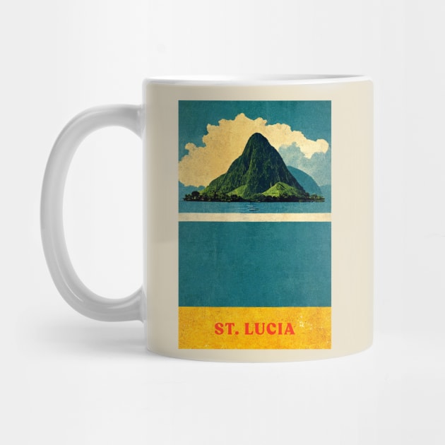 St. Lucia by Retro Travel Design